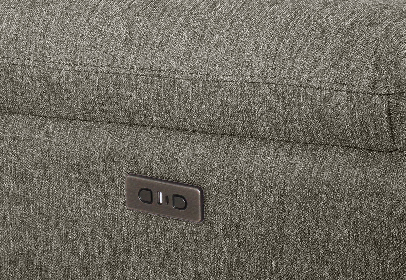 BRAVORA FABRIC 3 SEATER SOFA ELECTRIC RECLINER JADE