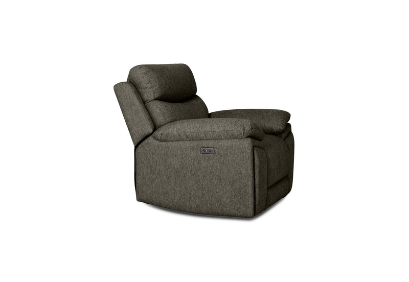 BRAVORA FABRIC ELECTRIC RECLINER JADE