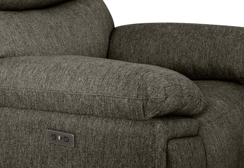 BRAVORA FABRIC ELECTRIC RECLINER JADE