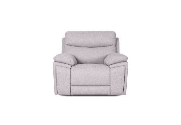 BRAVORA FABRIC ELECTRIC RECLINER LIGHT GREY