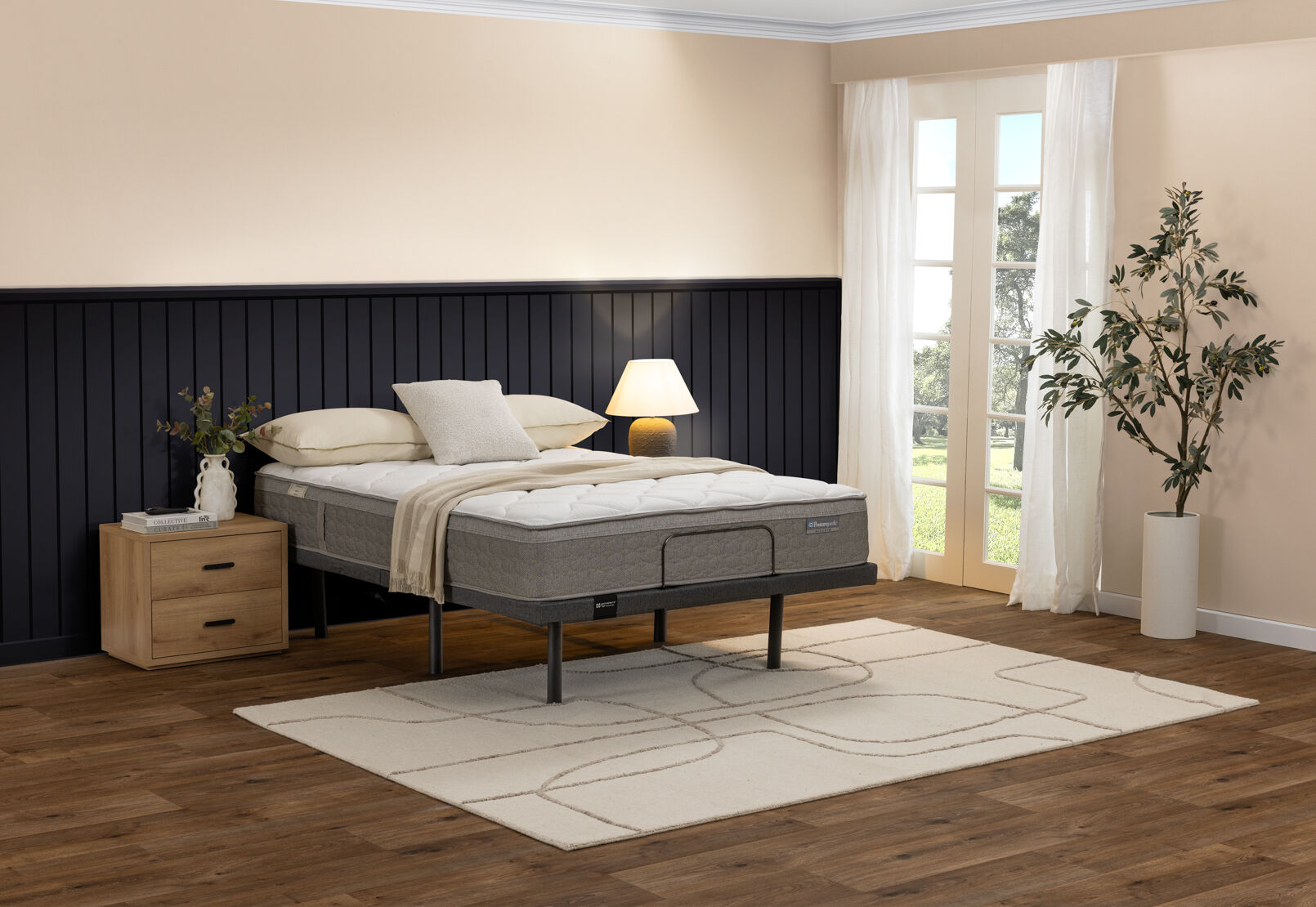 ELEMENT DOUBLE ADJUSTABLE BASE CHARCOAL