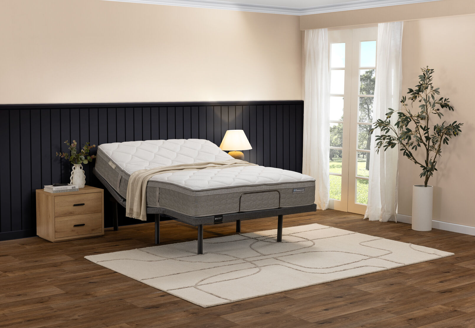 ELEMENT QUEEN ADJUSTABLE BASE CHARCOAL