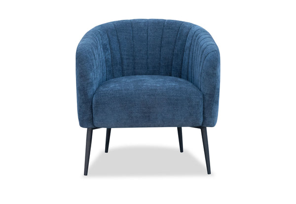 YOKO FABRIC ACCENT CHAIR NAVY