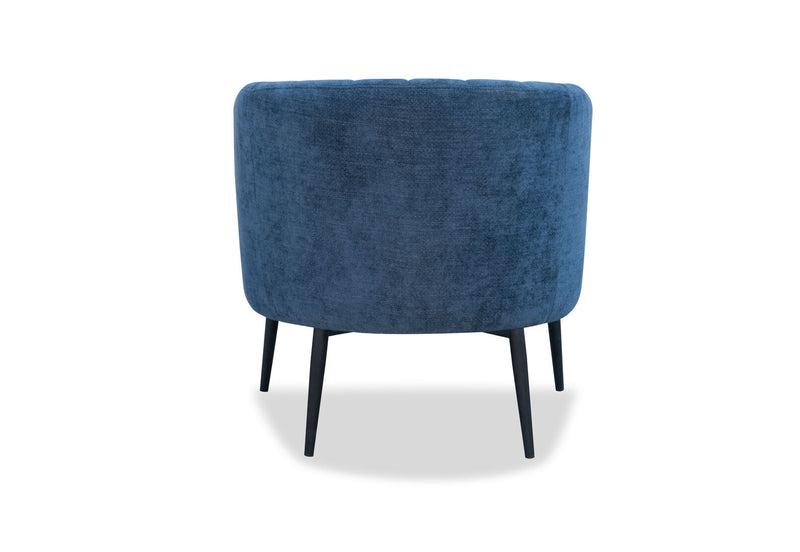 YOKO FABRIC ACCENT CHAIR NAVY