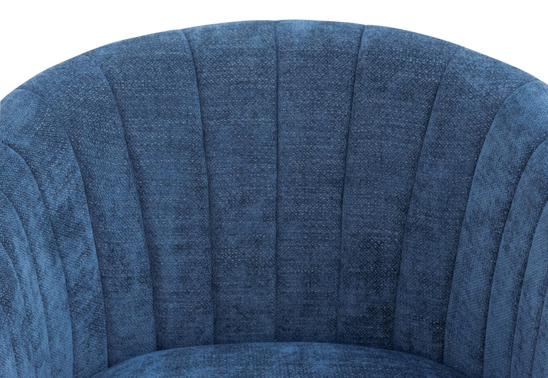 YOKO FABRIC ACCENT CHAIR NAVY