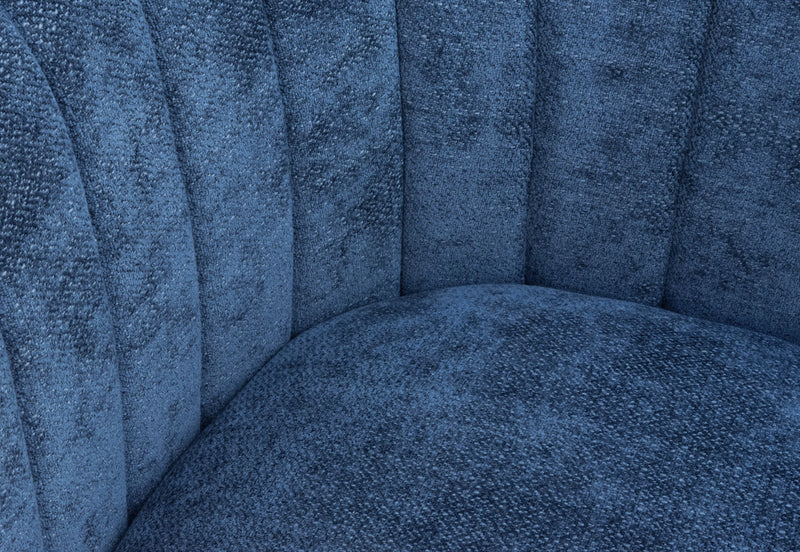 YOKO FABRIC ACCENT CHAIR NAVY