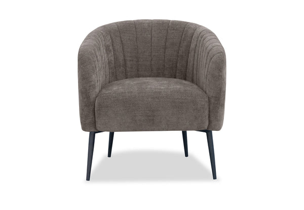 YOKO FABRIC ACCENT CHAIR GREY