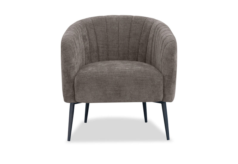 YOKO FABRIC ACCENT CHAIR GREY