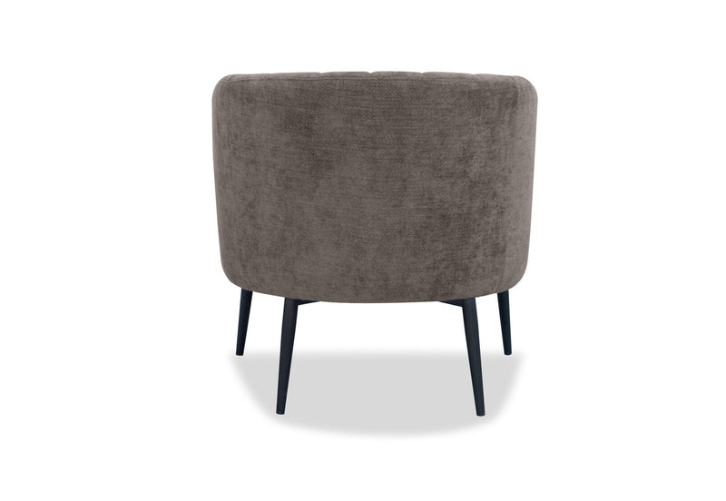 YOKO FABRIC ACCENT CHAIR GREY