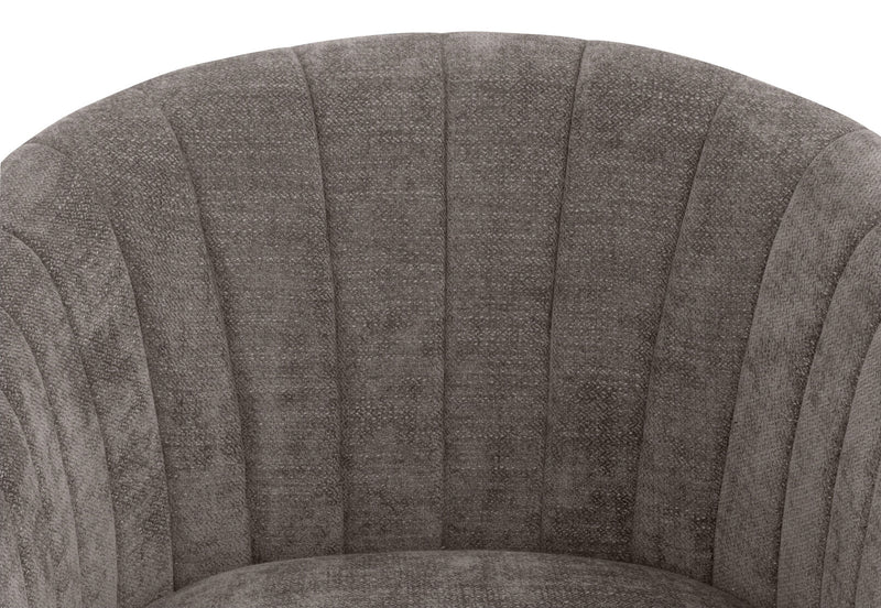 YOKO FABRIC ACCENT CHAIR GREY