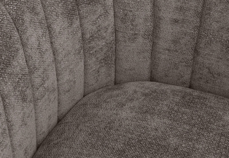 YOKO FABRIC ACCENT CHAIR GREY