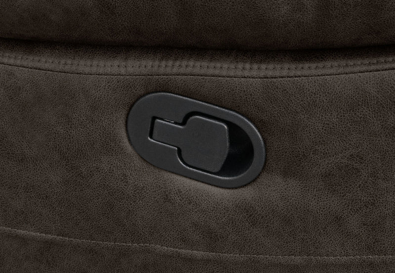 KESWICK FABRIC 2 SEATER WITH INBUILT RECLINERS & CONSOLE CHARCOAL