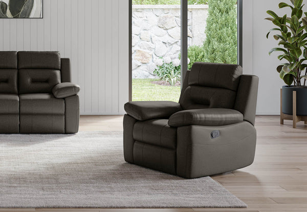 KESWICK FABRIC RECLINER CHARCOAL