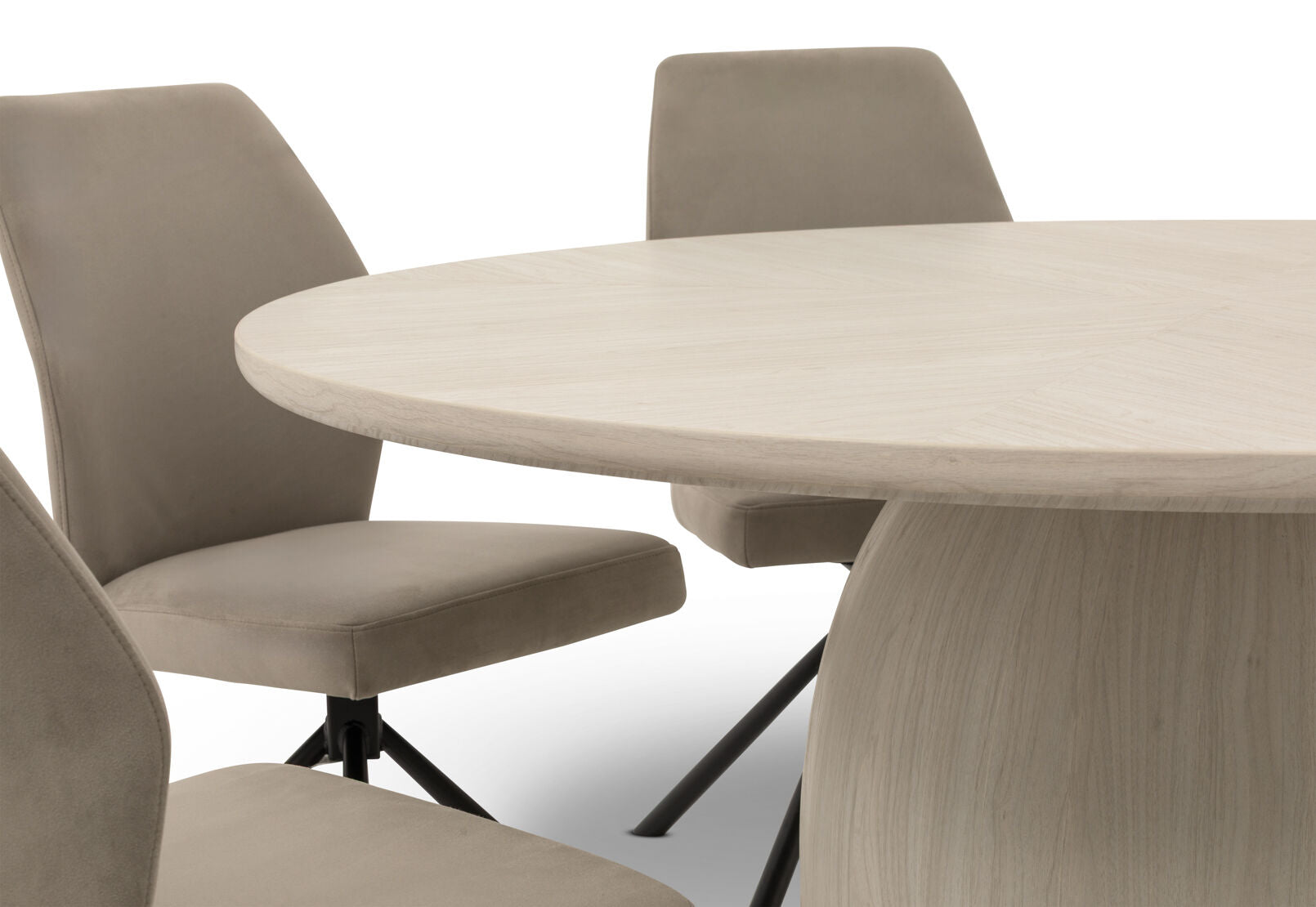 VIOLETTA 7 PIECE DINING SUITE  WHITE/GREY