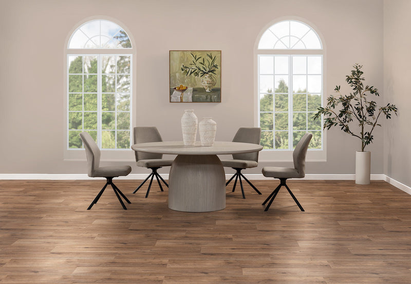 VIOLETTA 7 PIECE DINING SUITE  WHITE/GREY