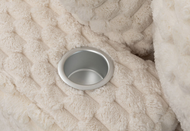 MACERATA 2 SEAT CHAISE SOFA CREAM