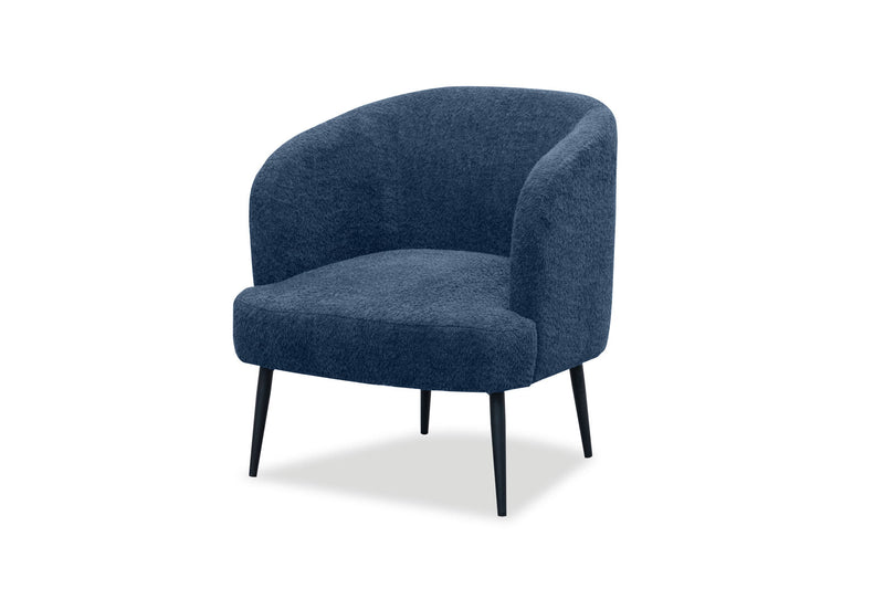 LEIKO FABRIC ACCENT CHAIR NAVY