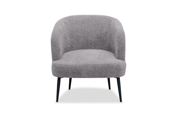 LEIKO FABRIC ACCENT CHAIR LIGHT GREY