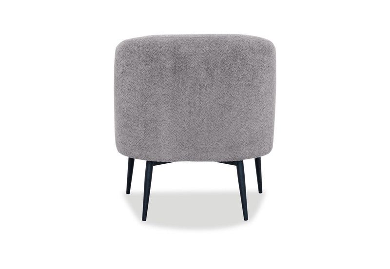 LEIKO FABRIC ACCENT CHAIR LIGHT GREY