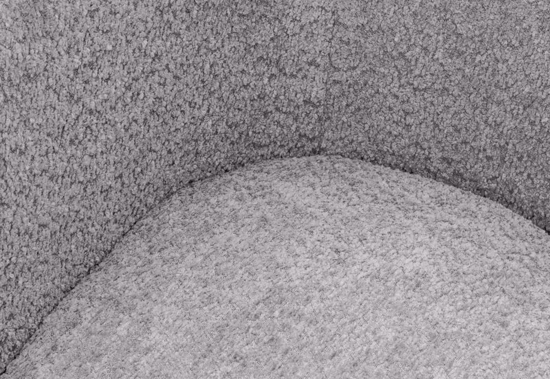 LEIKO FABRIC ACCENT CHAIR LIGHT GREY