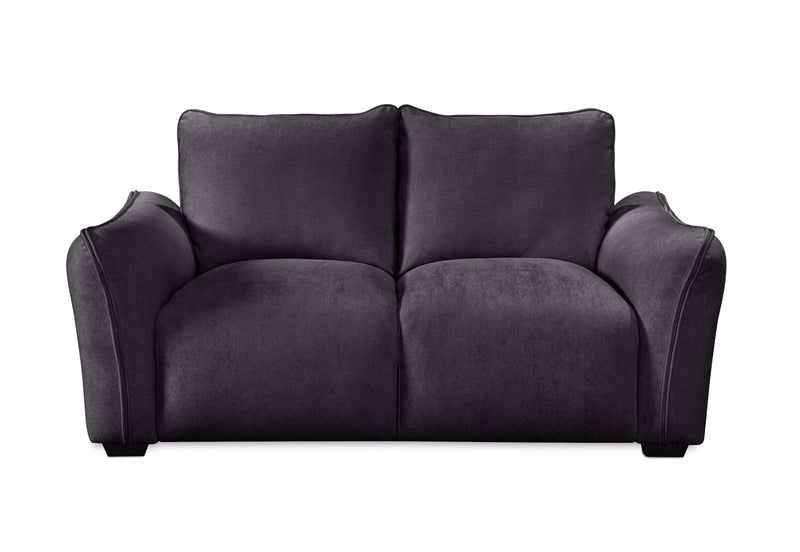 CARMELLO FABRIC 2 SEATER SOFA DARK GREY
