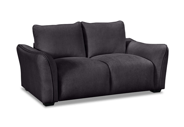 CARMELLO FABRIC 2 SEATER SOFA DARK GREY