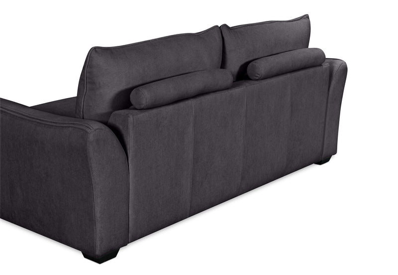 CARMELLO FABRIC 2 SEATER SOFA DARK GREY