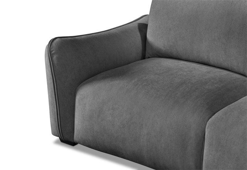 CARMELLO FABRIC 2 SEATER SOFA GREY