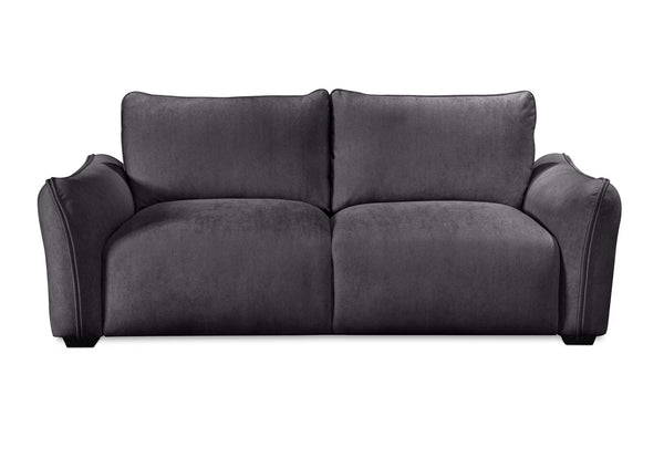 CARMELLO FABRIC 3 SEATER SOFA DARK GREY