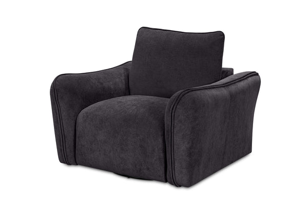 CARMELLO FABRIC SWIVEL CHAIR DARK GREY