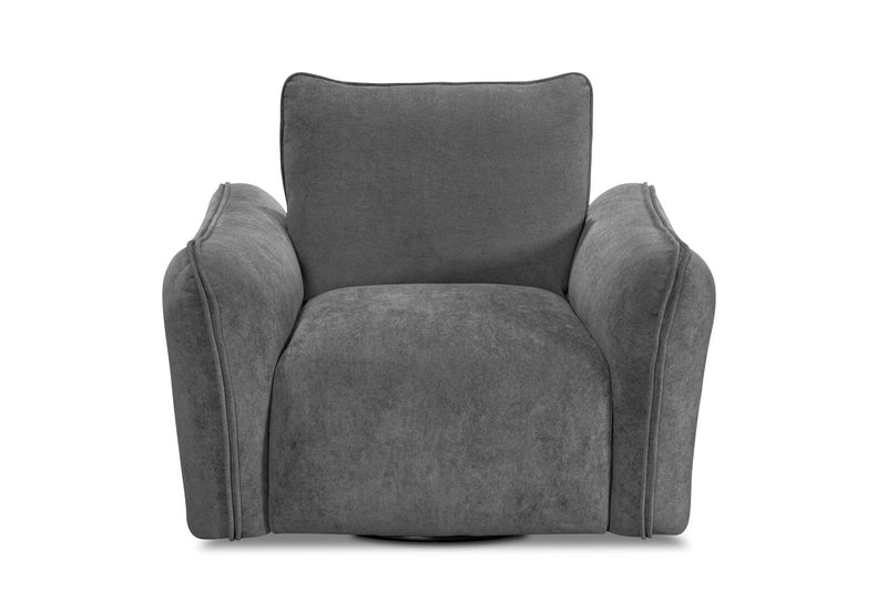 CARMELLO FABRIC SWIVEL CHAIR GREY