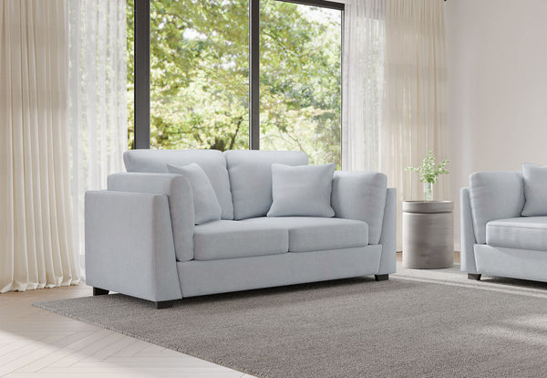 RAMI FABRIC 2 SEATER SOFA LIGHT GREY
