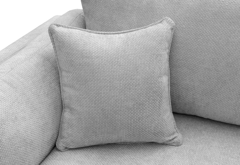 RAMI FABRIC 2 SEATER SOFA LIGHT GREY