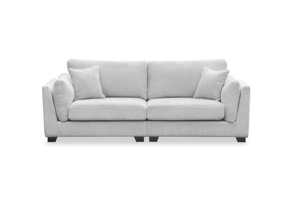 RAMI FABRIC 3 SEATER SOFA LIGHT GREY