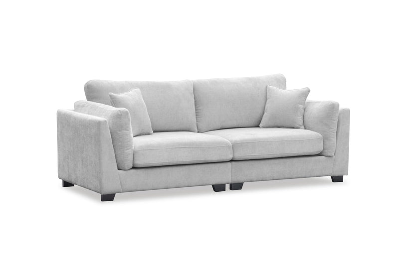RAMI FABRIC 3 SEATER SOFA LIGHT GREY