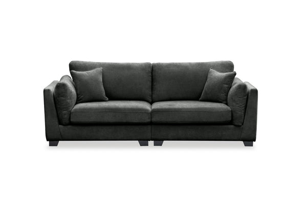 RAMI FABRIC 3 SEATER SOFA DARK GREEN