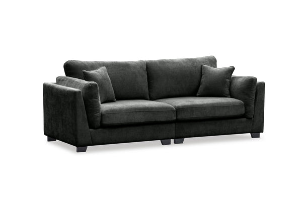 RAMI FABRIC 3 SEATER SOFA DARK GREEN