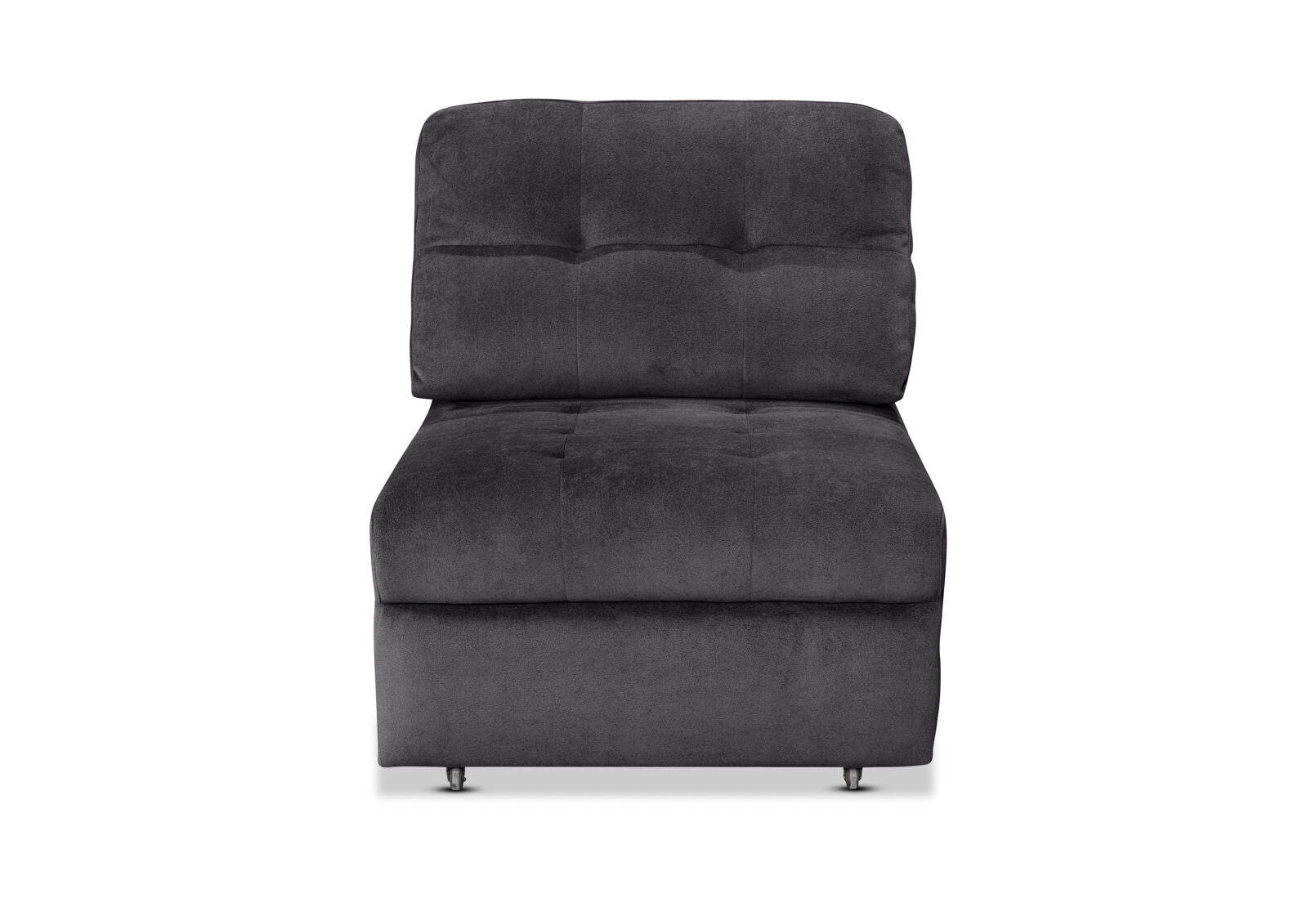BEVERLY FABRIC MODULAR ARMLESS ELECTRIC SLIDER DARK GREY