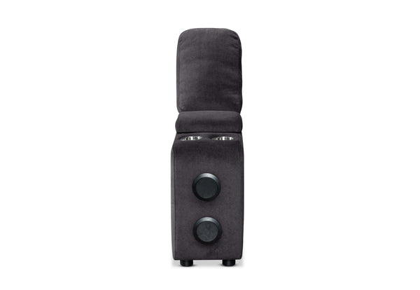 BEVERLY FABRIC MODULAR CONSOLE DARK GREY