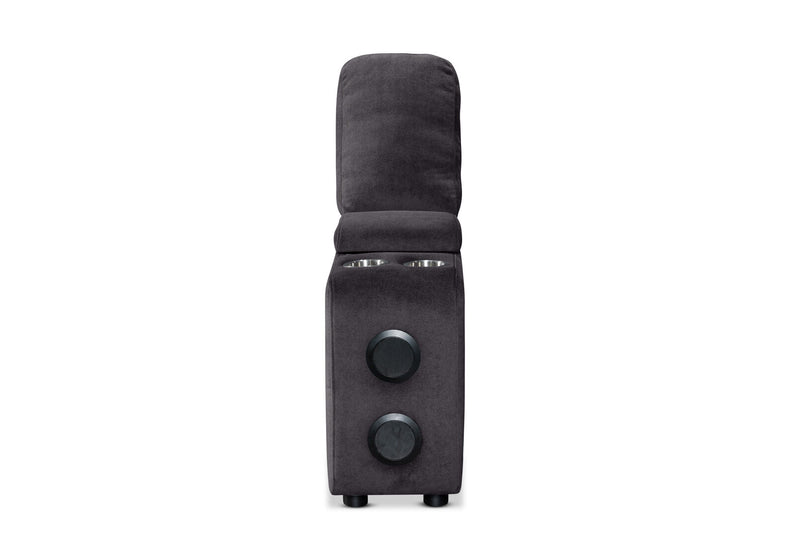 BEVERLY FABRIC MODULAR CONSOLE DARK GREY