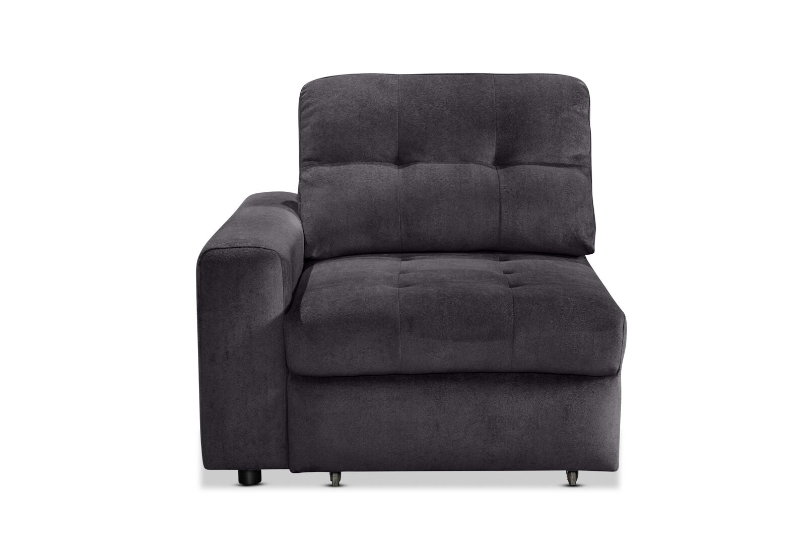 BEVERLY FABRIC MODULAR LHF ELECTRIC SLIDER DARK GREY
