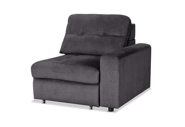 BEVERLY FABRIC MODULAR RHF ELECTRIC SLIDER DARK GREY