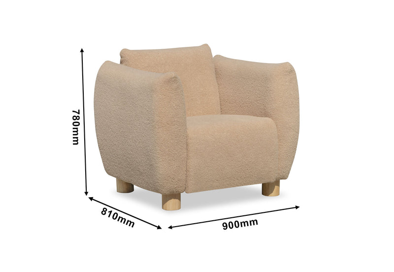 ABRUZZI ACCENT CHAIR MOCHA