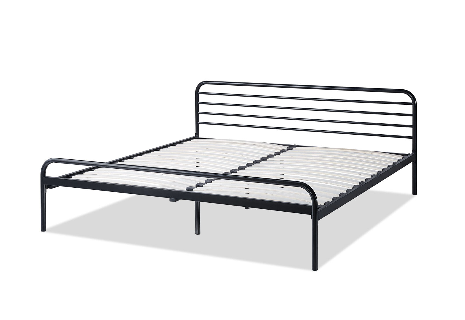 SALERNO KING BED GLOSS BLACK