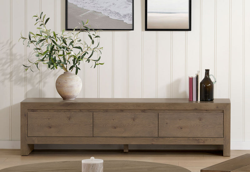 HOCKNEY ENTERTAINMENT UNIT RUSTIC NATURAL