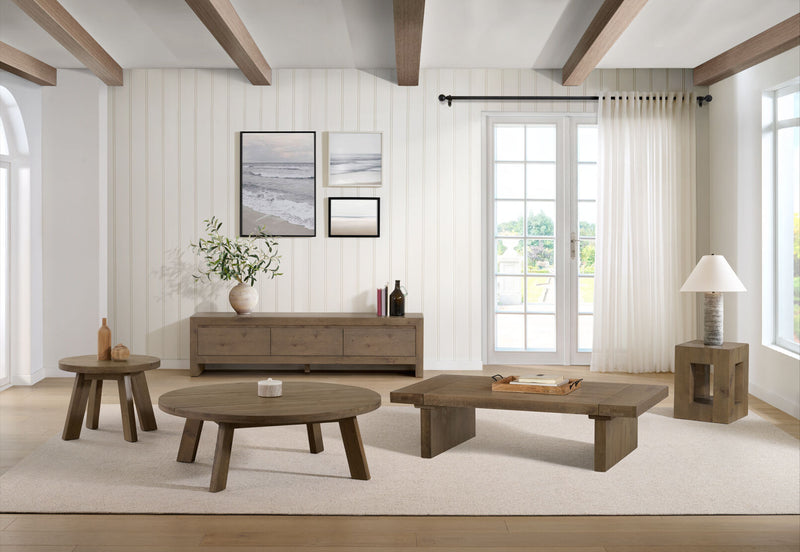 HOCKNEY ENTERTAINMENT UNIT RUSTIC NATURAL