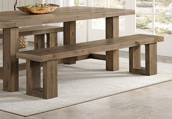 HOCKNEY BENCH 	RUSTIC NATURAL