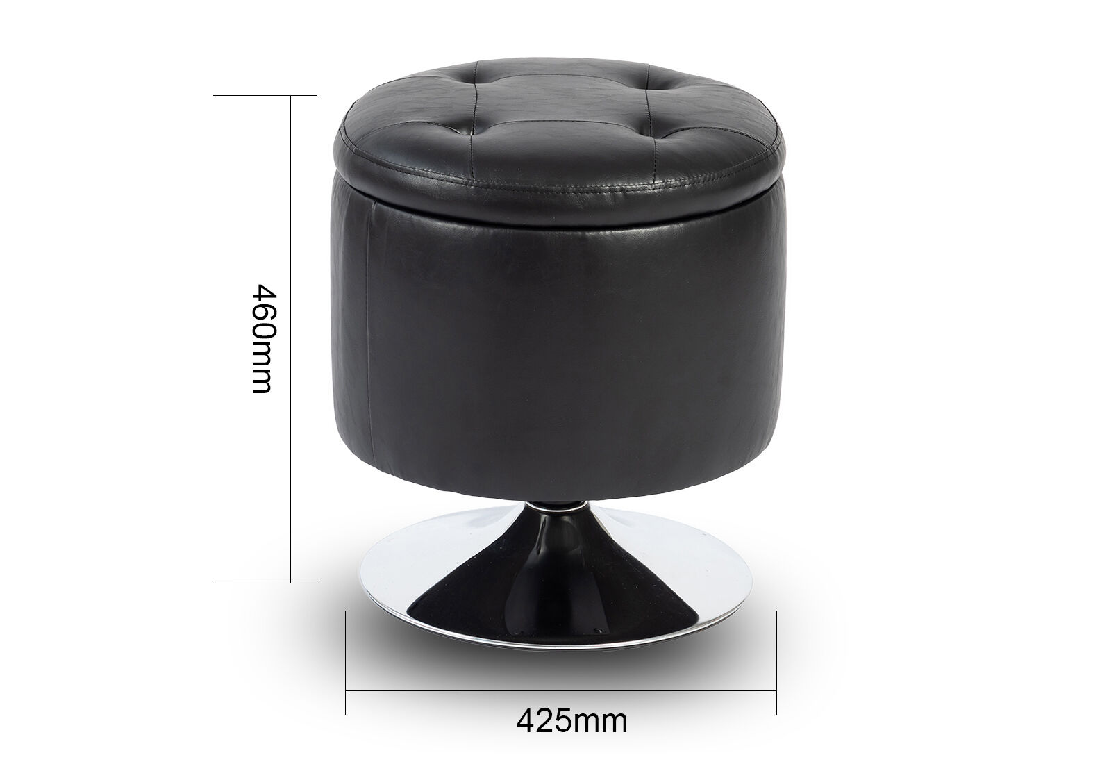 ISERNIA OTTOMAN BLACK