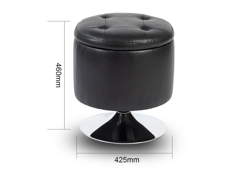 ISERNIA OTTOMAN BLACK