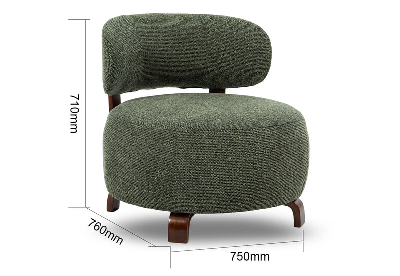 MONREALE ACCENT CHAIR GREEN